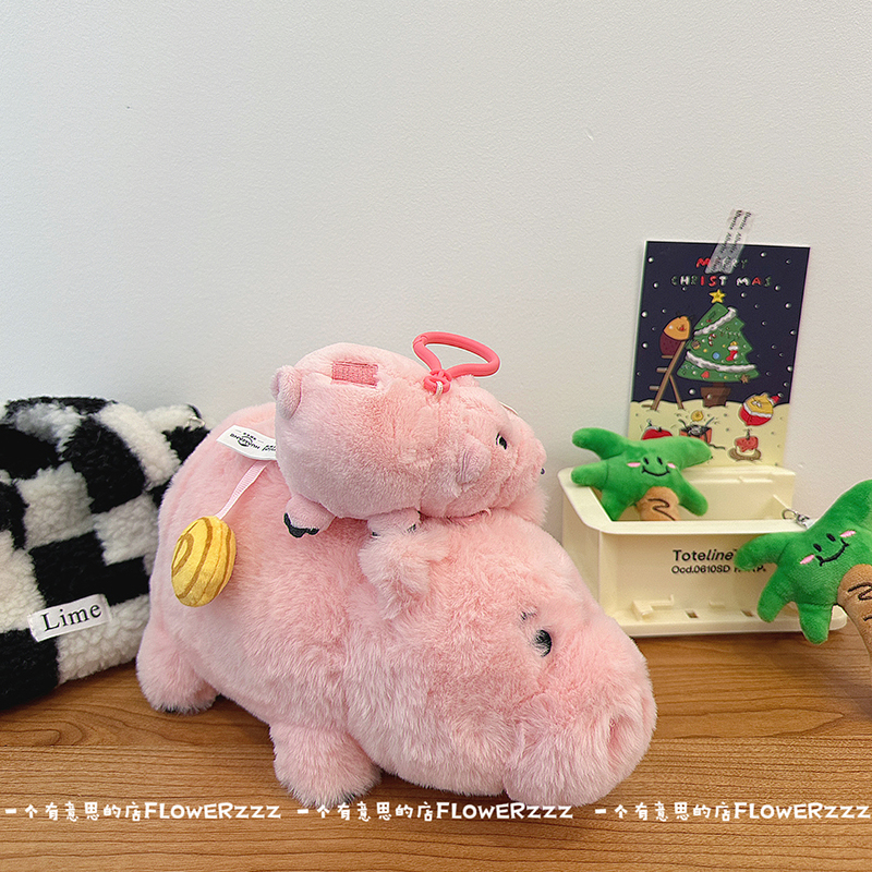 迪士尼火腿发财小猪毛绒玩偶可爱公仔书包挂件玩具总动员钥匙扣