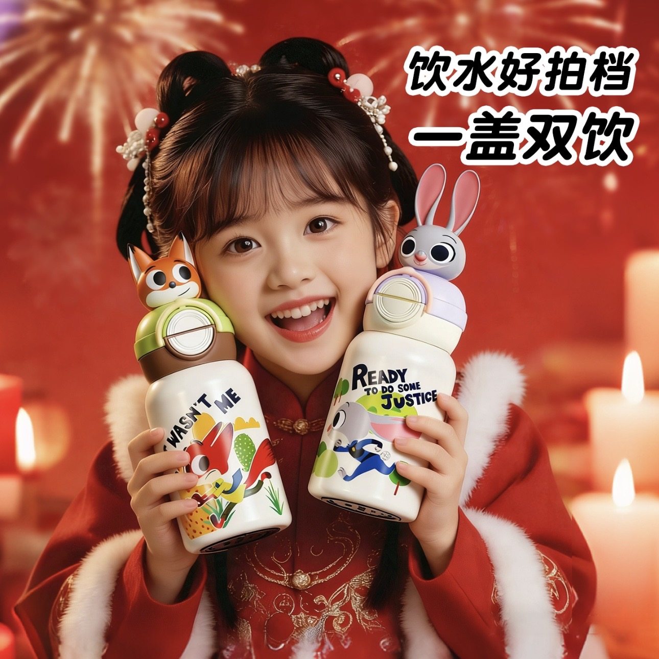 GERM格米疯狂动物城儿童保温杯高颜值2025新款学生上学专用水杯子,餐饮具,保冷/保温杯,淘宝优惠券,粉丝福利购,淘宝优惠卷