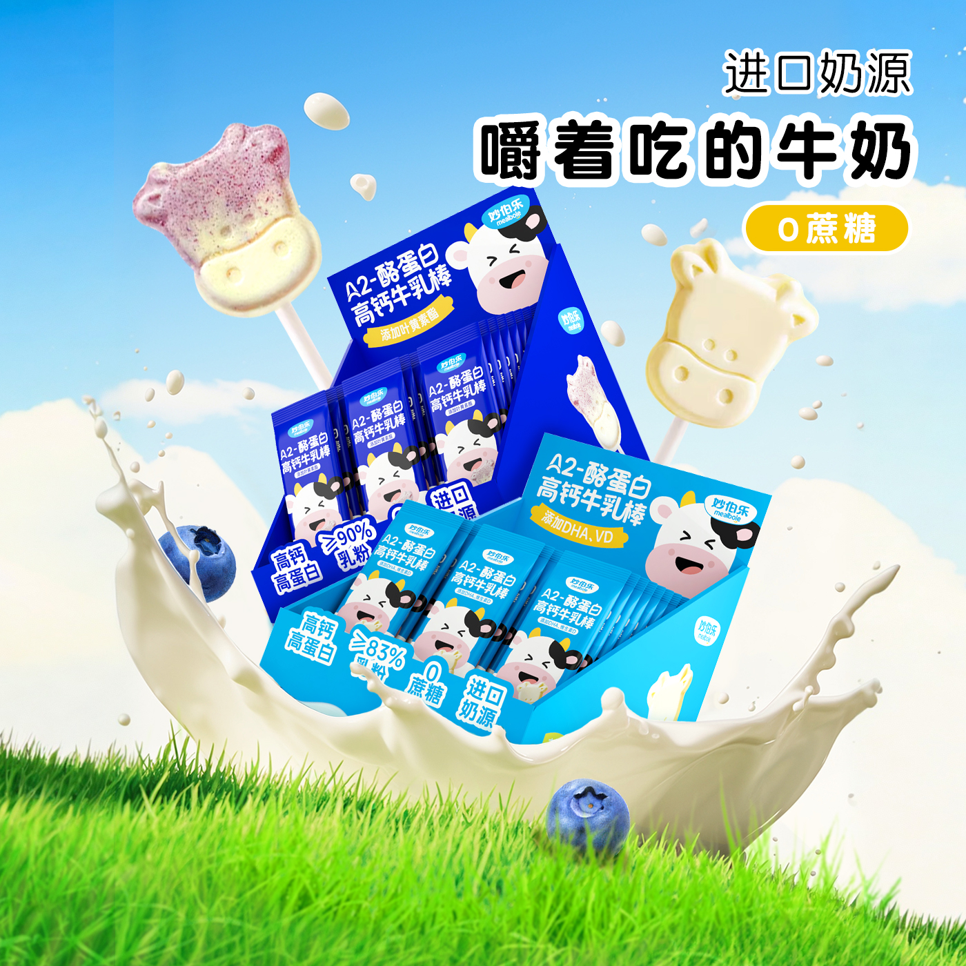 【可以嚼的牛奶】妙伯乐牛乳棒