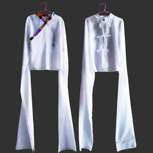 藏族舞古典舞蹈服練習甩袖 水袖 戲曲驚鴻舞演出服長上衣女