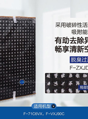 松下空气净化器滤网F-ZXJD90C（VXJ90/VJL75)集尘滤网