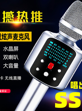权盟 R2麦克风话筒音响一体声卡k歌户外唱歌全盟手机电视专用音箱