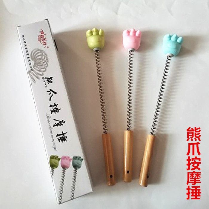 弹簧按摩锤敲打锤养生经络敲腿软胶卡通锤子穴位拍打棒捶背按摩器