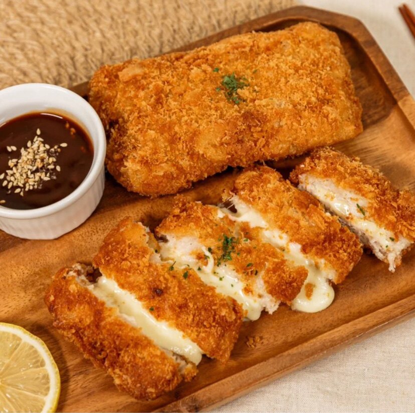 韩式芝士炸猪排 脆皮酥脆 奶酪夹心炸猪排 200g加热5分钟即食
