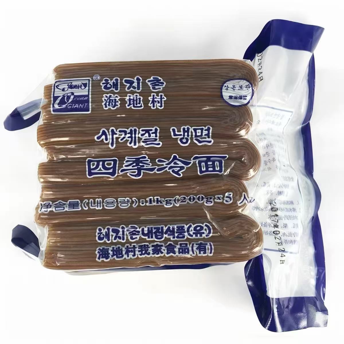 海地村四季冷面朝鲜荞麦小麦东北特产凉面1kg图片