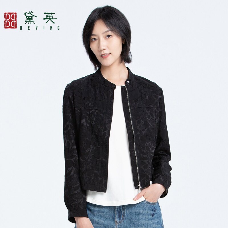 黛英秋季新品简约百搭通勤款外套 WAO3049