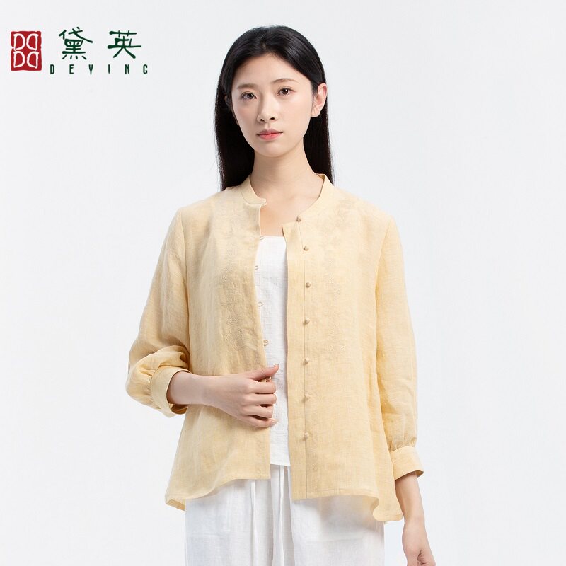 黛英黛英夏季新品简约民族风款衬衫 CAP2192