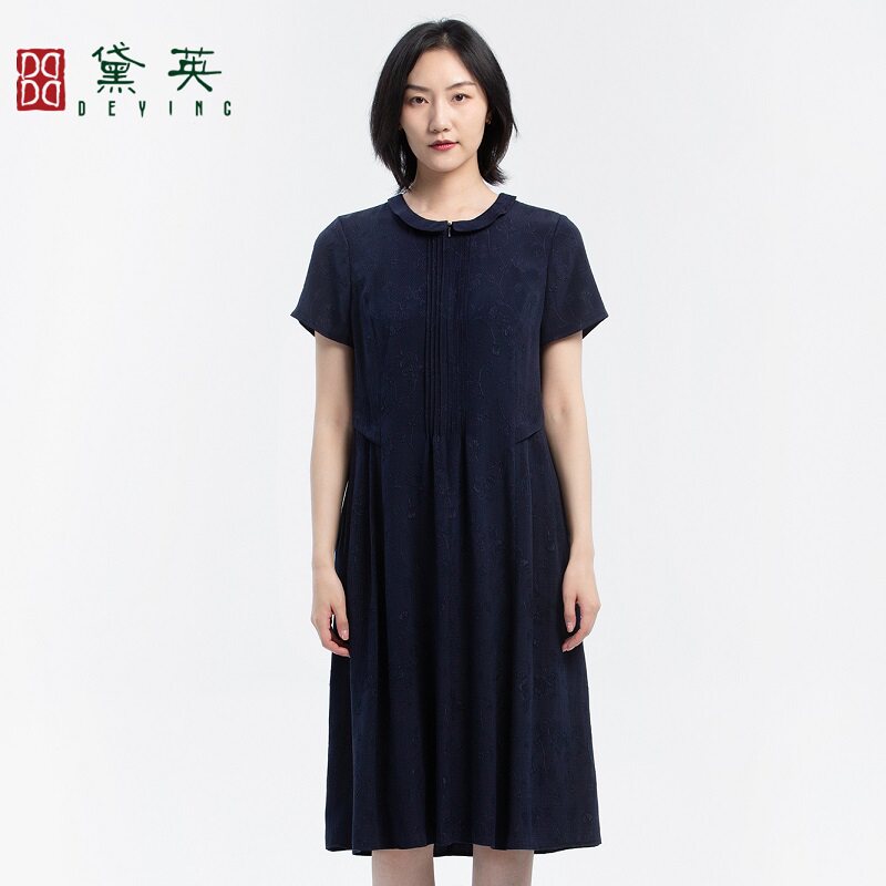 黛英夏季新品简约民族风百搭款连衣裙 LAP040K