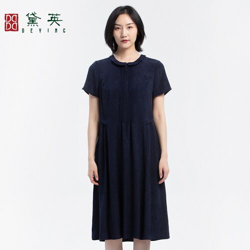 黛英夏季新品简约民族风百搭款连衣裙 LAP040K