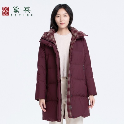 黛英冬季新品简约百搭时尚款羽绒服 YRAO4308