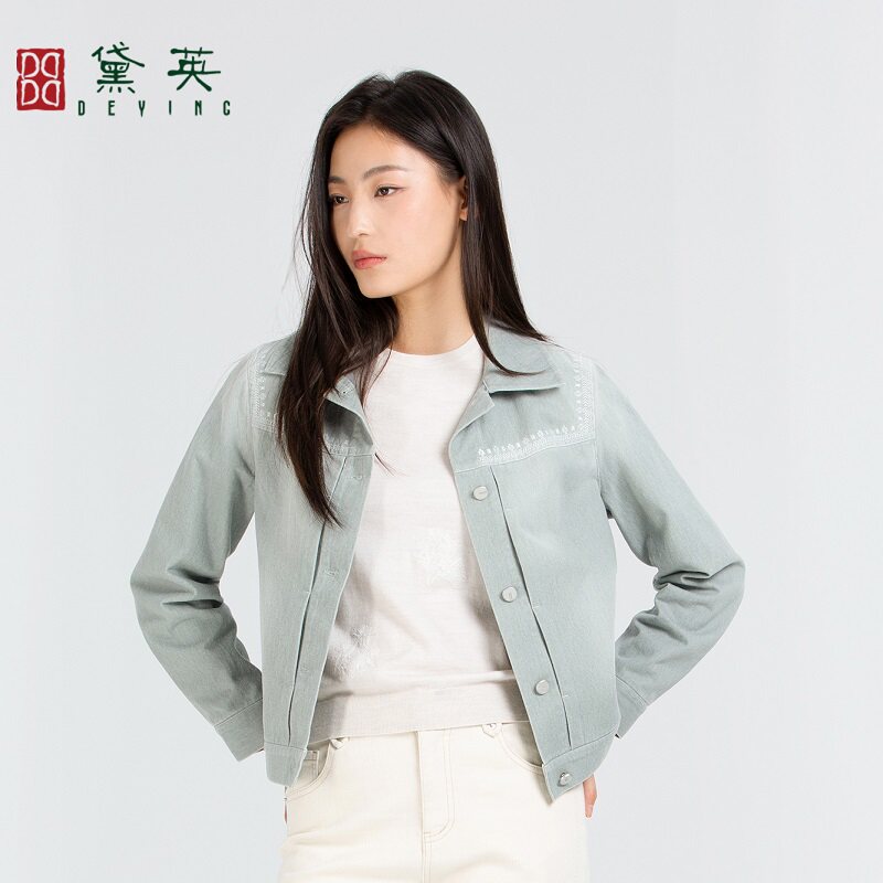 黛英春季新品简约时尚绣花款外搭 WAP1051