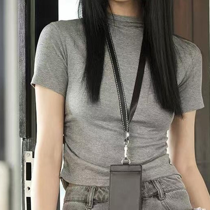 【tu】极简修身半高领短袖T恤女灰色显瘦百搭针织衫2471252041