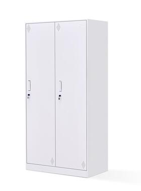 拆装二门更衣柜员工储物柜职员柜存包鞋柜白色