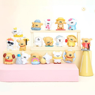 正版线条小狗天气预报系列盲袋盲盒萌粒迷你手办潮玩公仔摆件礼物