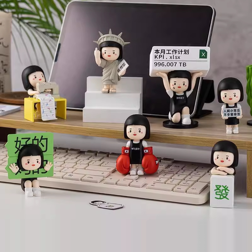 内心内在小孩盲盒手办公仔摆件