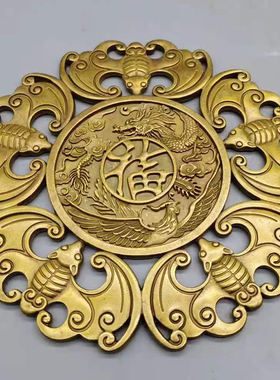 仿古风龙凤呈祥挂饰五福临门