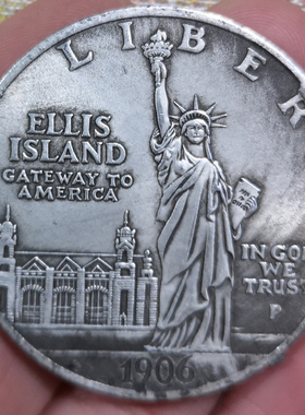 仿真品美国自由女神像古币