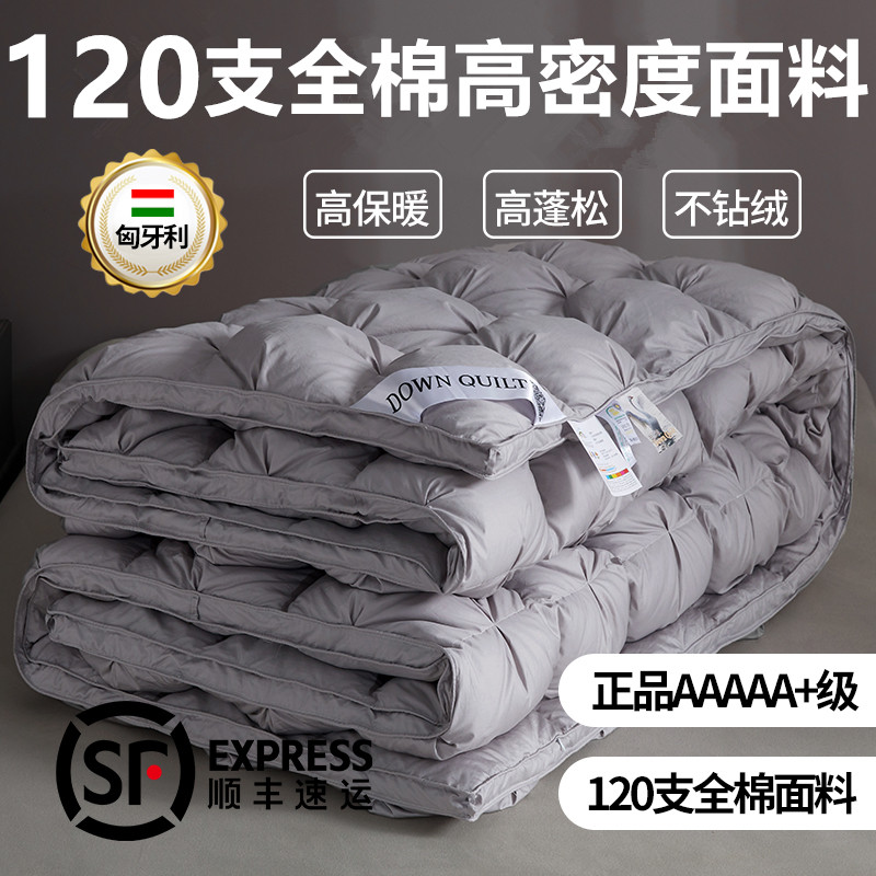 匈牙利羽绒被95白鹅绒