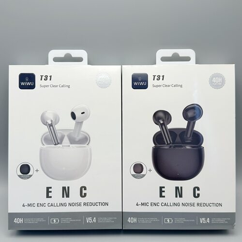WIWU吉玛仕T31ENC降噪通话半入耳式真无线超长续航蓝牙耳机生活防