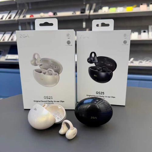 ZGA蓝牙耳机GS25耳夹式蓝牙6.0小巧轻盈降噪长续航佩戴舒适连接稳