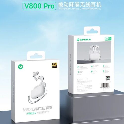 奕声V800PRO 第八代通话降噪真无线蓝牙耳机重低音入耳式ENC耳机