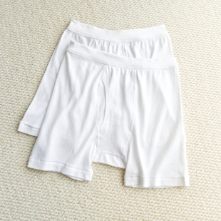 男平角内裤 全棉薄款 罗纹腰口舒服内裤 大码 选4条 高腰内裤 包邮