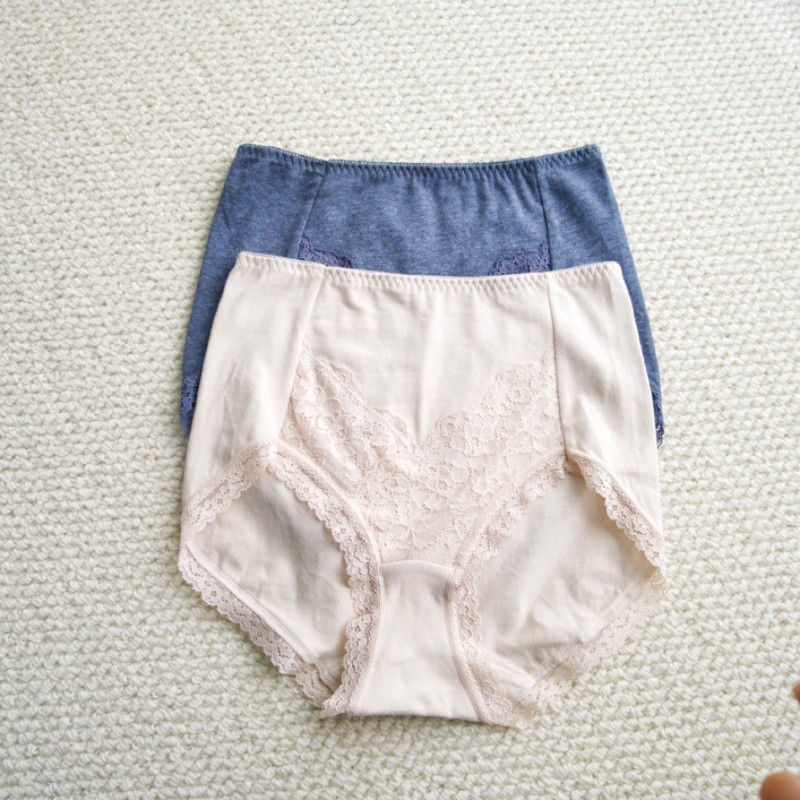 出口全棉女内裤中高腰不夹P舒服