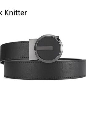 皮带男 男士腰带自动扣GX真牛皮中年轻G扣简约休闲牛仔男式裤腰带