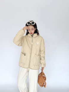 LifeWork2024年秋冬新款连帽加绒加厚棉服韩版宽松男女同款外套