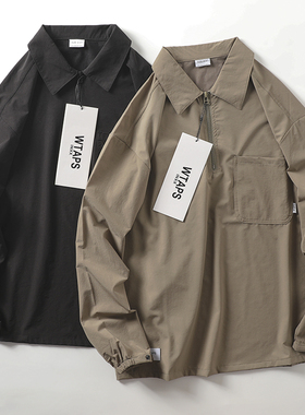 WTAPS INXX设计师款秋季新款男士高街翻领半拉链套头夹克衫外套潮