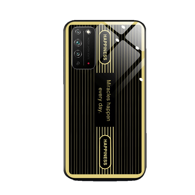 金色边框适用华为荣耀x10手机壳honor 9xpro新款8xmax钢化玻璃青春版男i潮X10max套v9play创意个性全包防摔壳