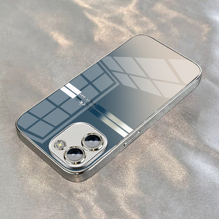 适用vivoy200手机壳y100i长续航版 y200i电镀银玻璃Y200GT高级感蓝渐变色viv0小众全包防摔硅胶男女保护套 新款