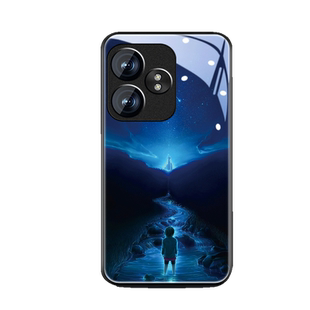 星空深灰适用Realme真我GT6手机壳gt5pro新款镜面玻璃潮牌男oppo防摔5g保护套个性创意全包镜头轻薄硅胶外壳