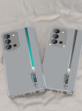 适用opporeno4手机壳reno3pro新款男4se电镀硬壳Reno2赛场绿2z小众高级感Ace2保护套全包防摔元气版磨砂外壳