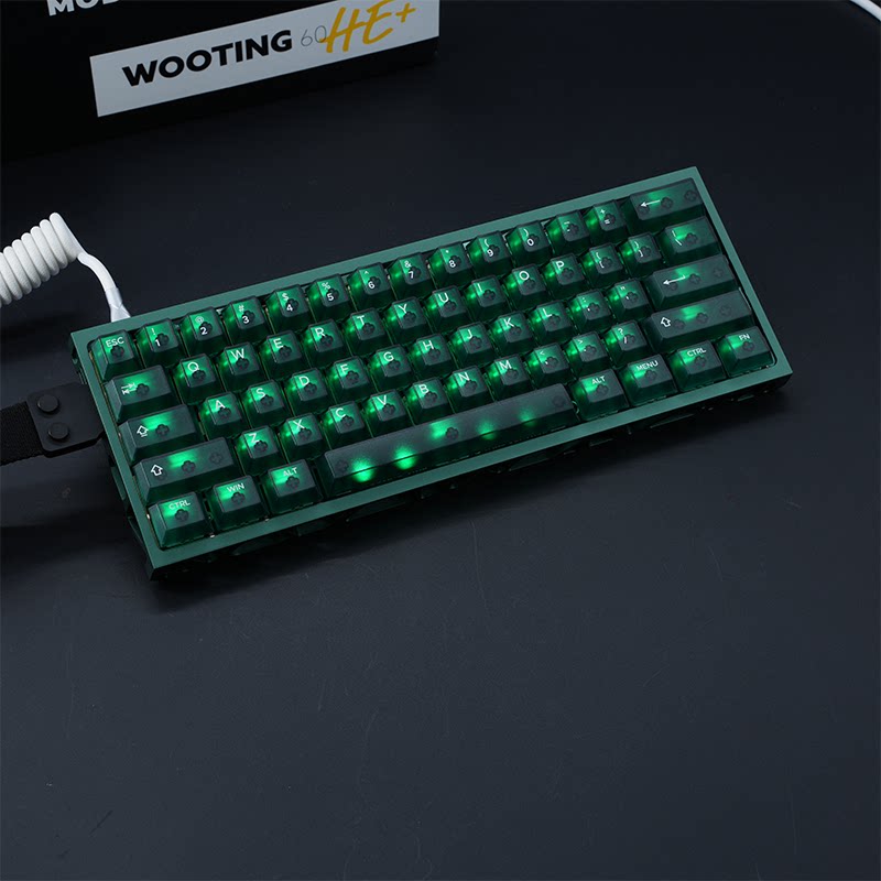 WOOTING 60HEV2满改-绿镂空-绿透图片