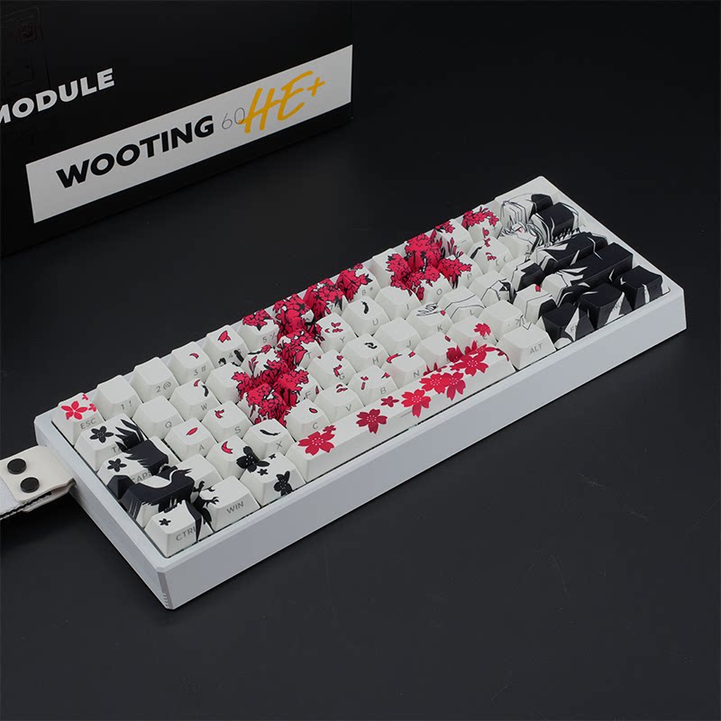WOOTING 60HEV2满改-白船壳-白Sakura图片