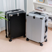 铝框20寸行李箱男结实加厚旅行箱学生拉杆箱女登机箱小皮箱子24寸