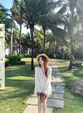 【Zzhen 03.02 20:00】沐春风/多种花边设计 温柔V领显瘦气质衬衫