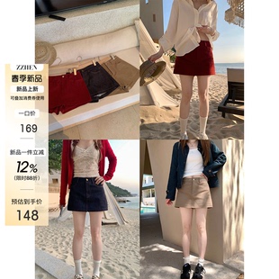 天菜好版 型 A字裙裤 显瘦不费力 百搭牛仔短裤 Zzhen3.23