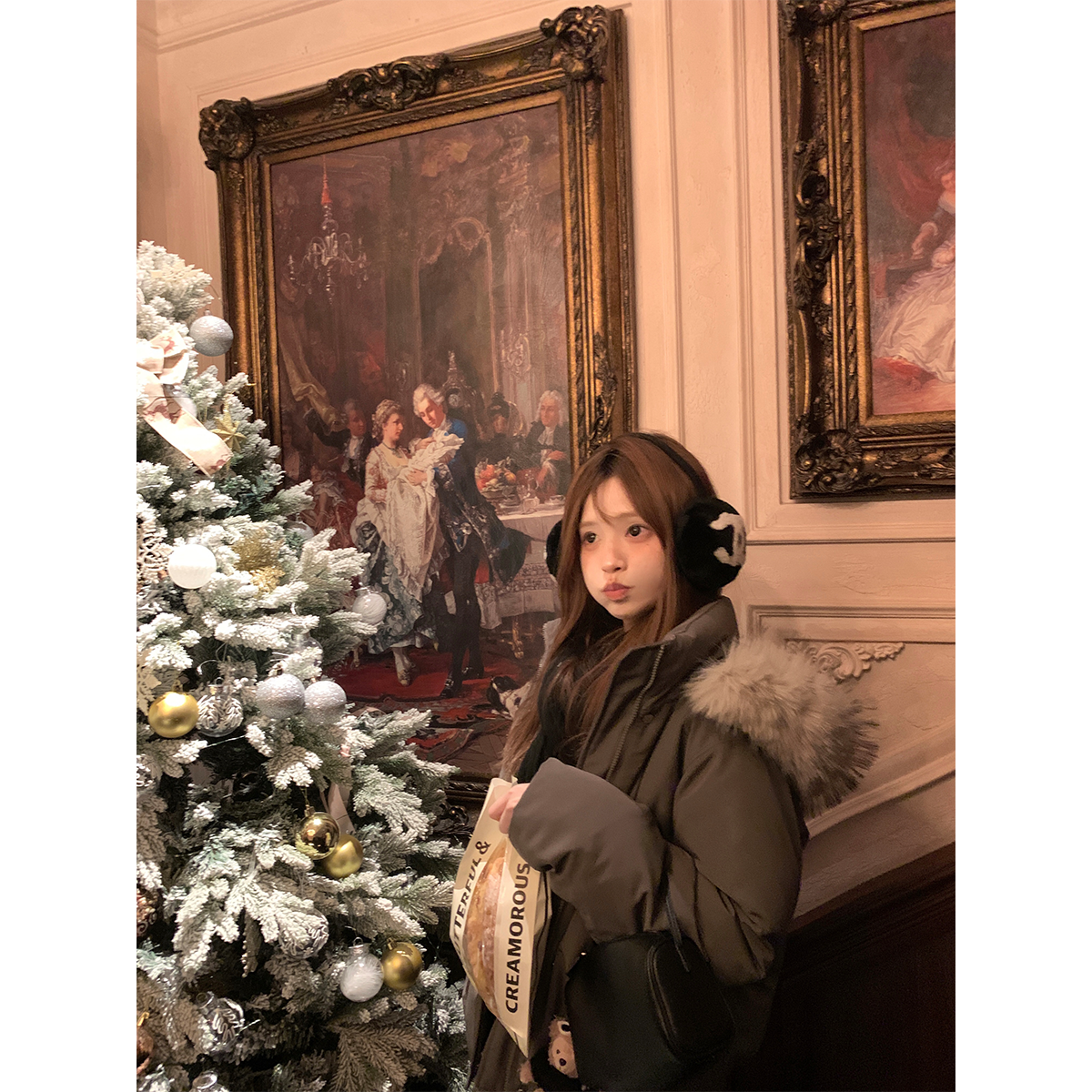 Zzhen珍珍海鸥灰磁吸扣连帽大毛领甜酷工装羽绒服2025冬季新款,女装/女士精品,羽绒服,淘宝优惠券,粉丝福利购,淘宝优惠卷