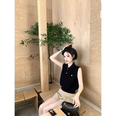 珍珍家买手橱窗精致miu系polo领老钱风正肩针织衫 气质显瘦坎肩夏