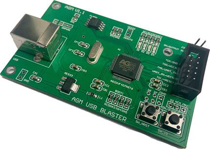AGM USB BLASTER 编程器 调试 脱机烧录器 支持MCU CPLD FPGA SoC