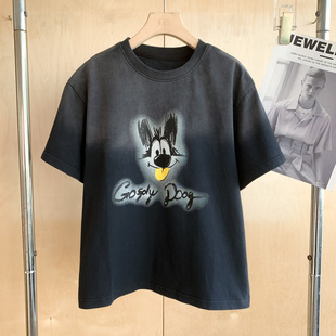 童装儿童短袖T恤夏装新款2025韩版中大童扎染洋气半袖男童体恤潮