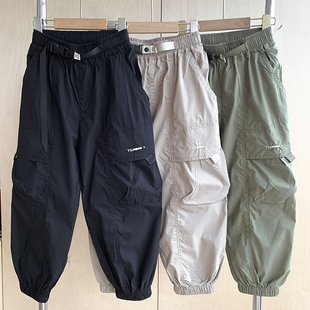 裤 中大童宽松工装 2026韩版 儿童休闲裤 男童薄裤 男孩潮牌长裤 子夏季