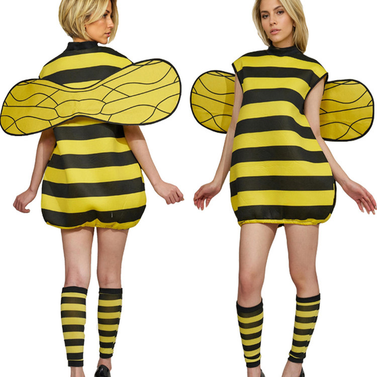 万圣节六一新品小蜜蜂衣服成人