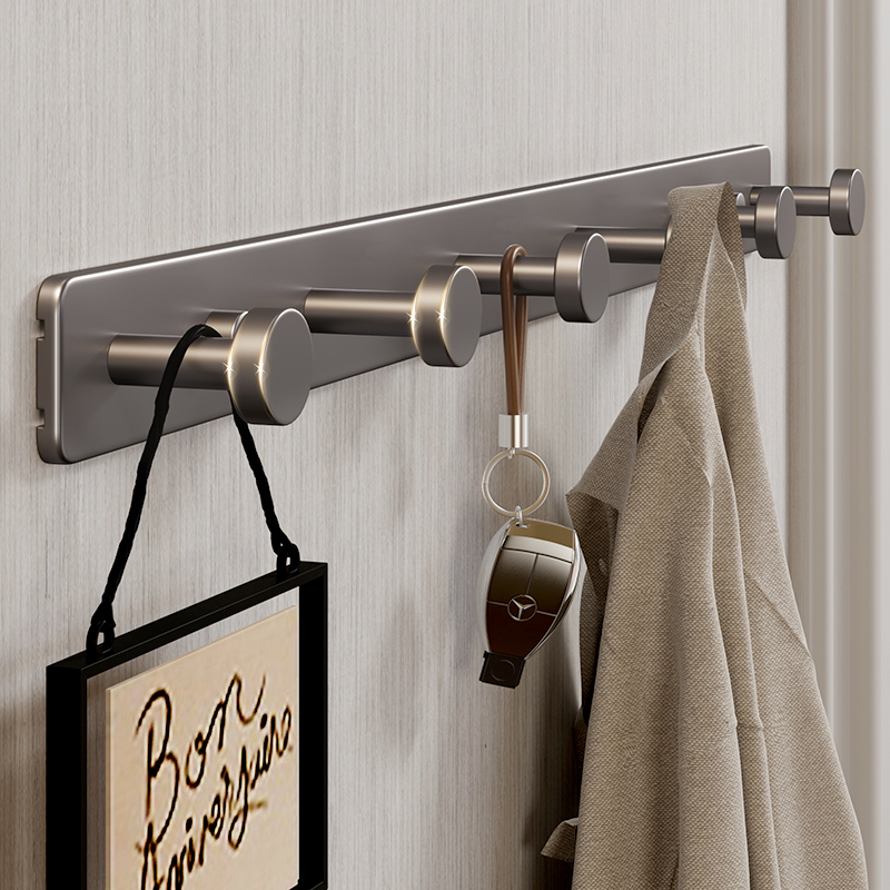 免打孔挂衣钩壁挂式墙上收纳排钩