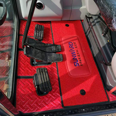 驾驶室干净挖机脚垫皮革丝圈