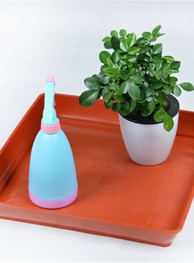 底座托盘加厚正方形树脂红色花盆