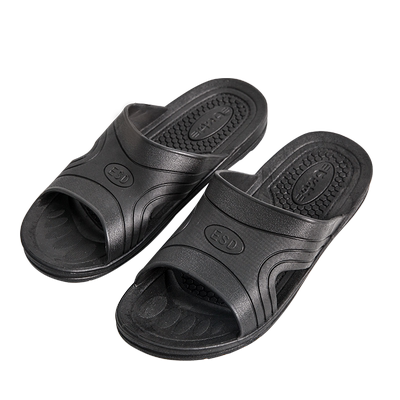 防静电拖鞋黑色防滑2022新款