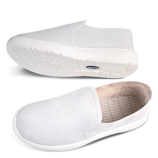 seagebelPU加厚软底防静电工作鞋防尘防护舒适无尘洁净四孔鞋男女